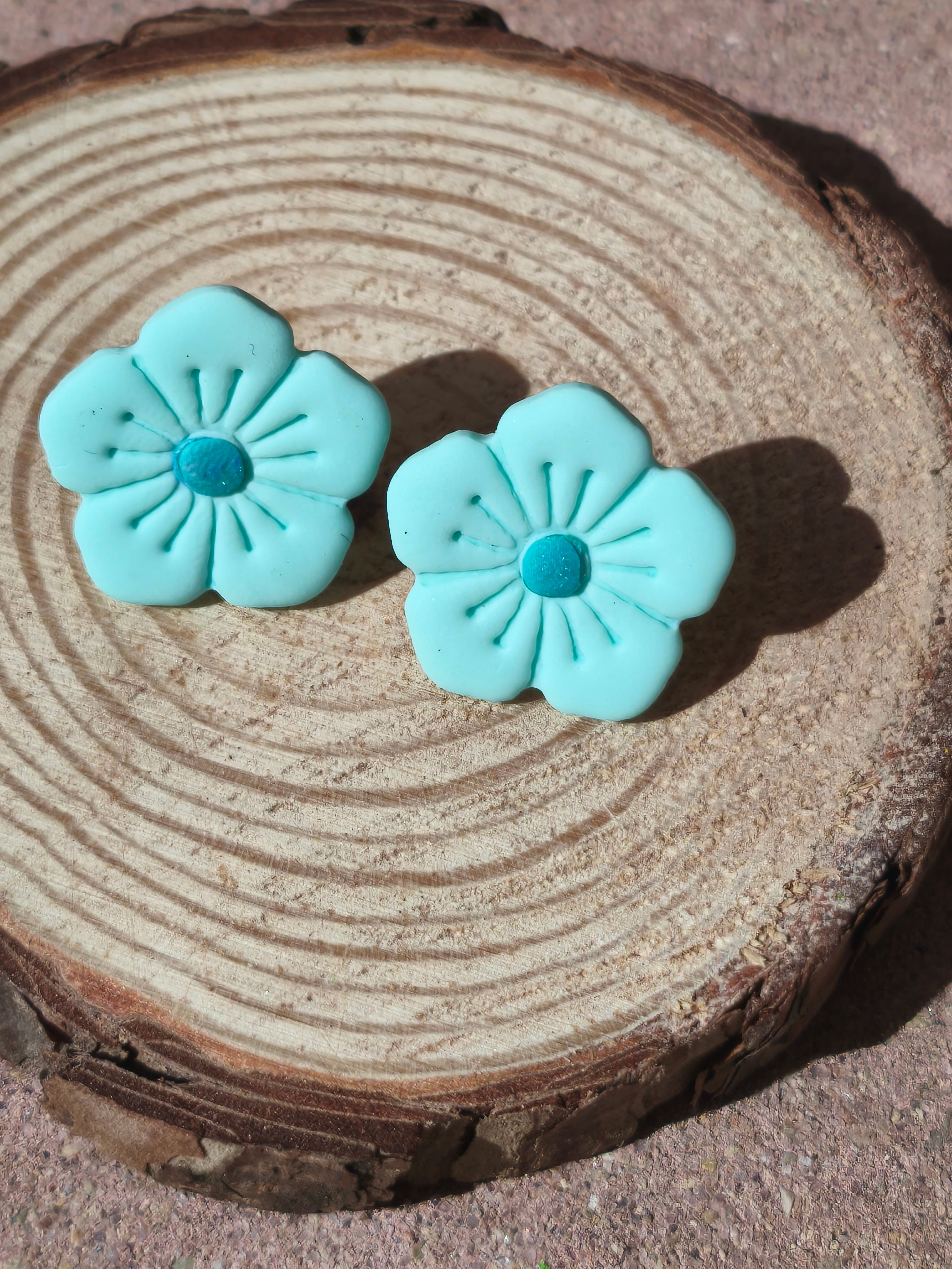 Flor turquesa