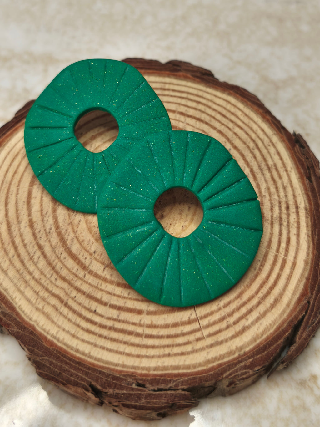 Agatha verde oscuro con brillo