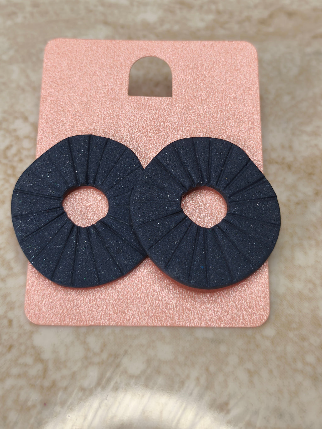 Agatha azul oscuro con purpurina