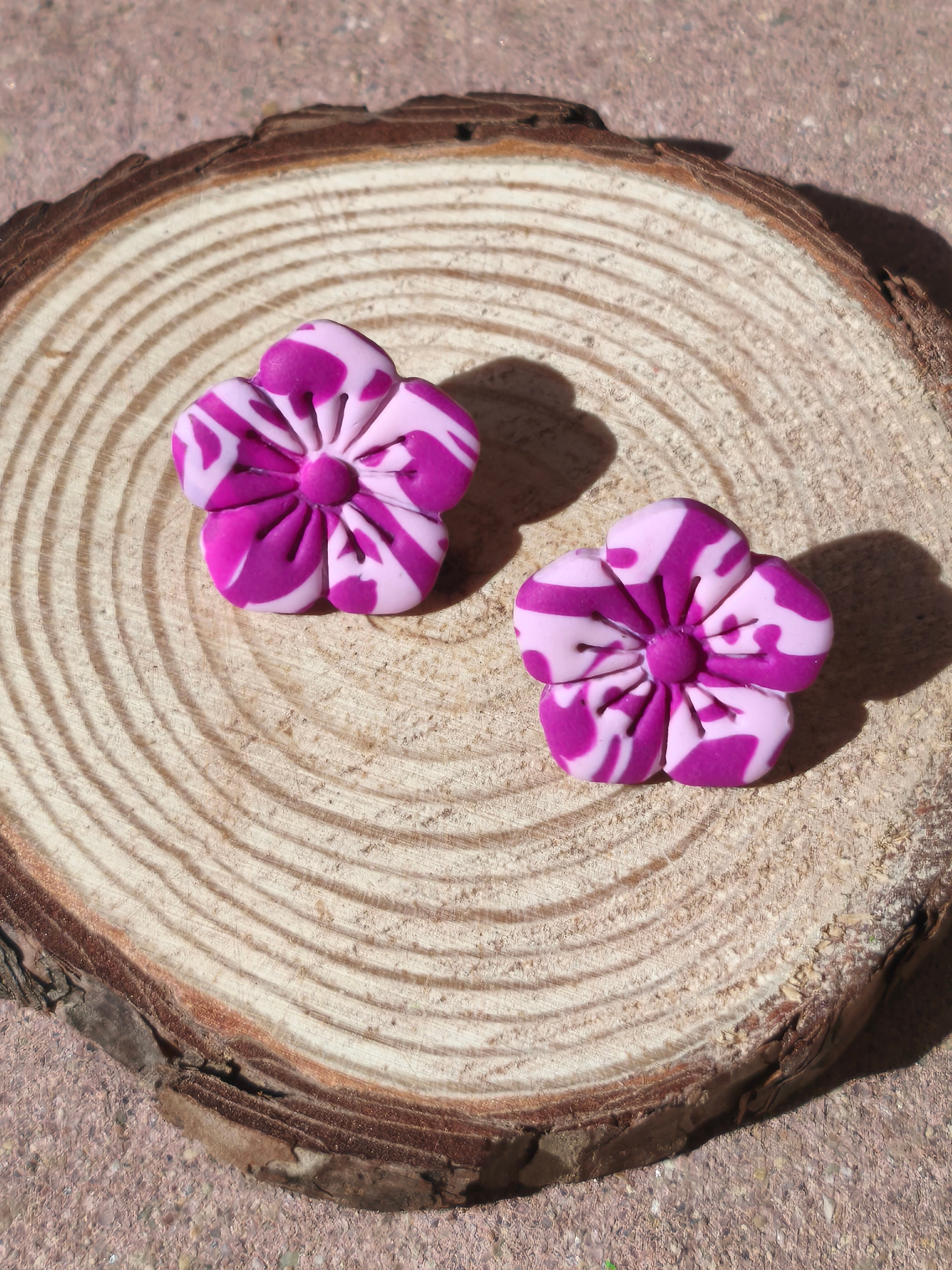 Flor lila y fucsia